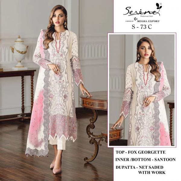 Serene S 73 Georgette Wear Pakistani Georgette Salwar Kameez Collection